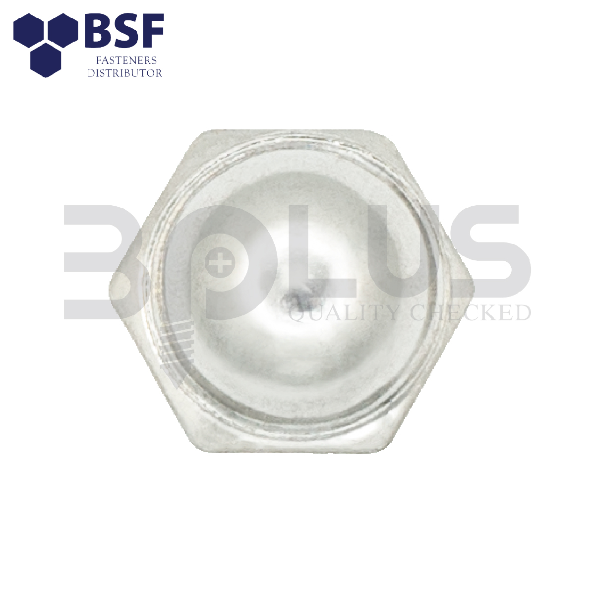 หัวน็อตหมวกชุบโครเมี่ยม M30-3.5