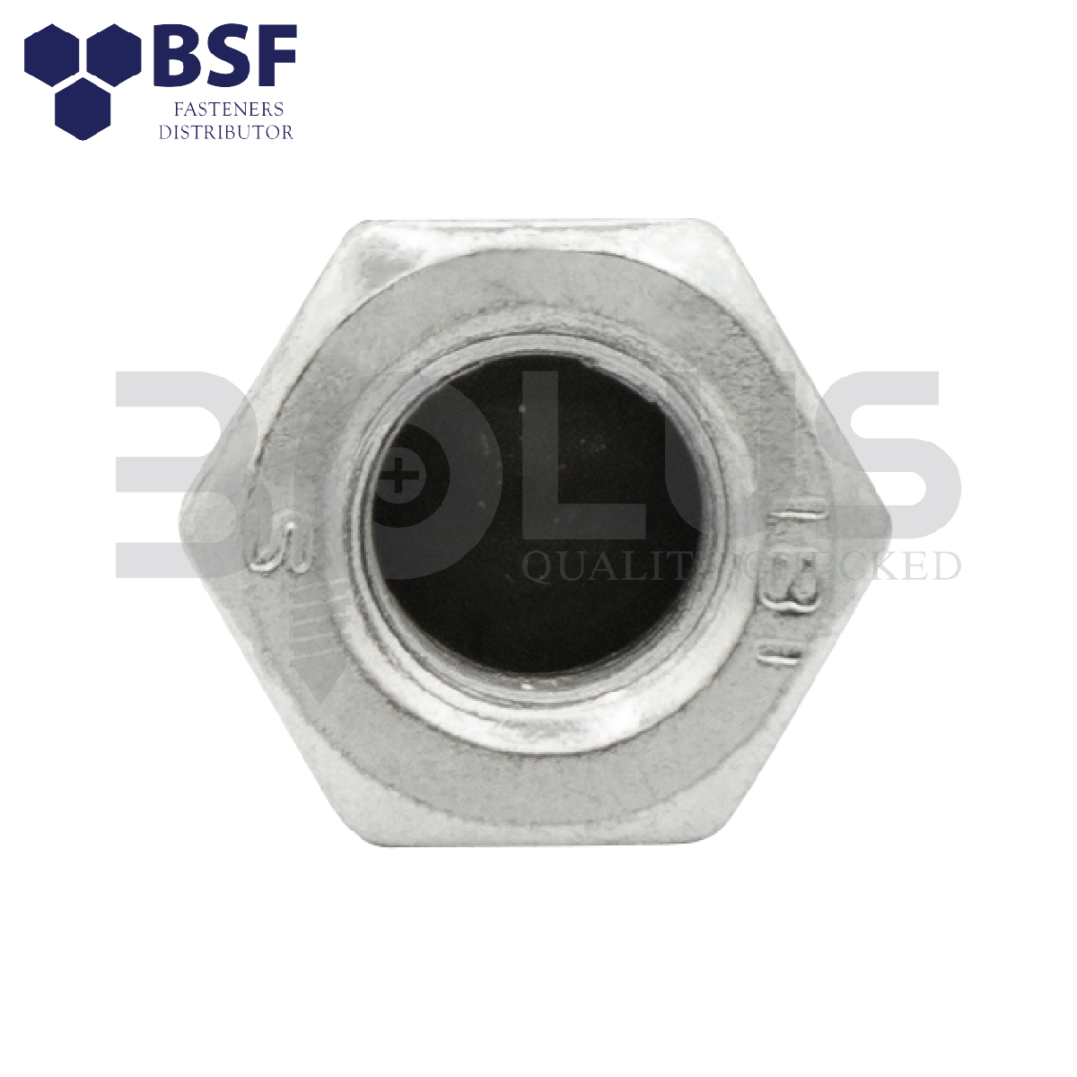 หัวน็อตหมวกชุบโครเมี่ยม M30-3.5