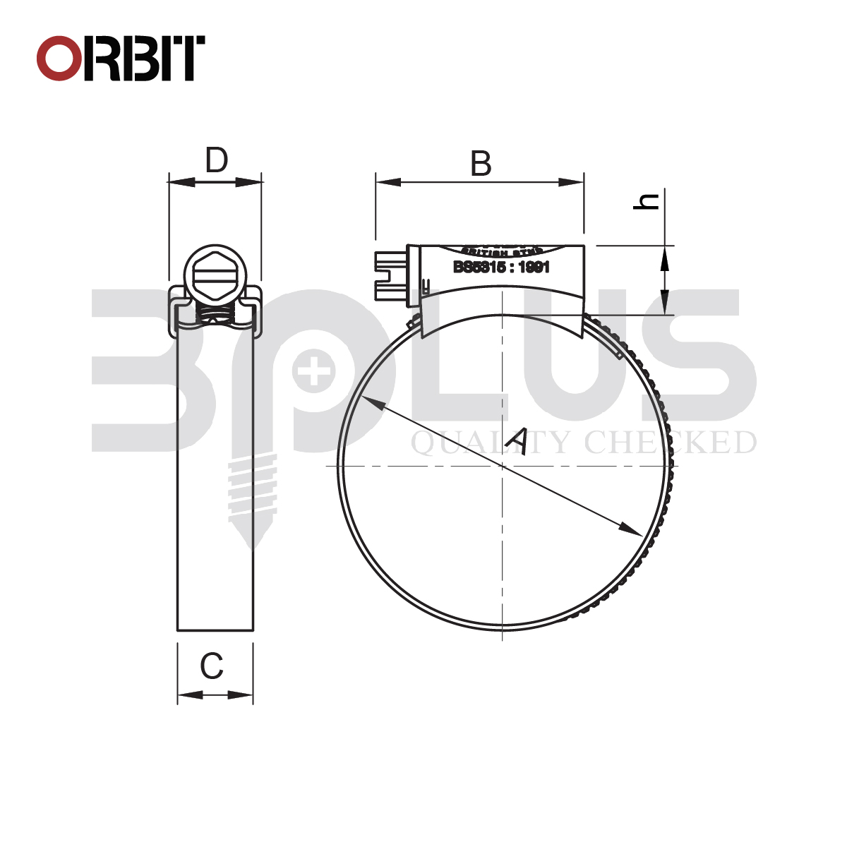 เหล็กรัดชุบรุ้ง Orbit 7