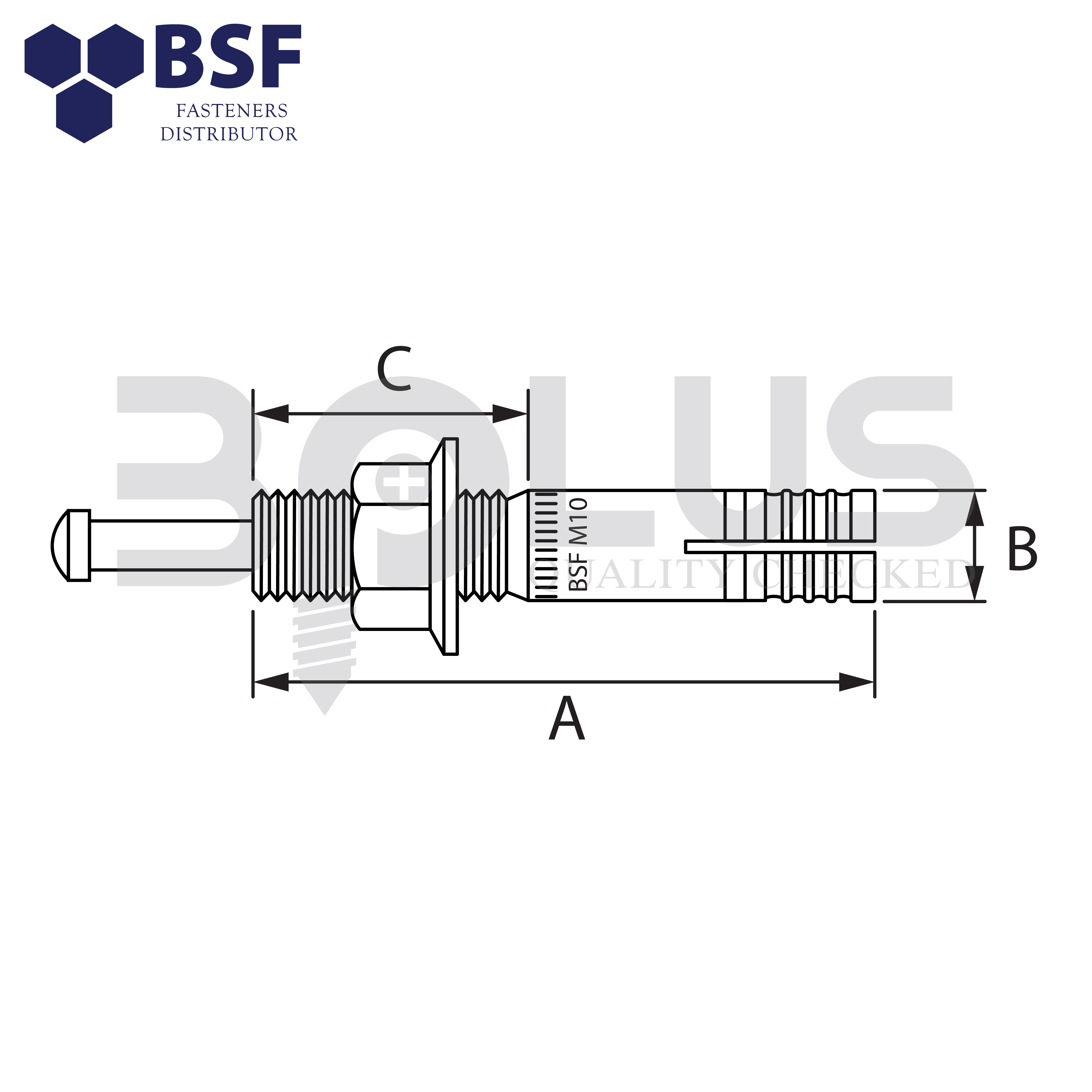 Sanko พุ๊กตะปูสแตนเลส รุ่น SC M16 x 150