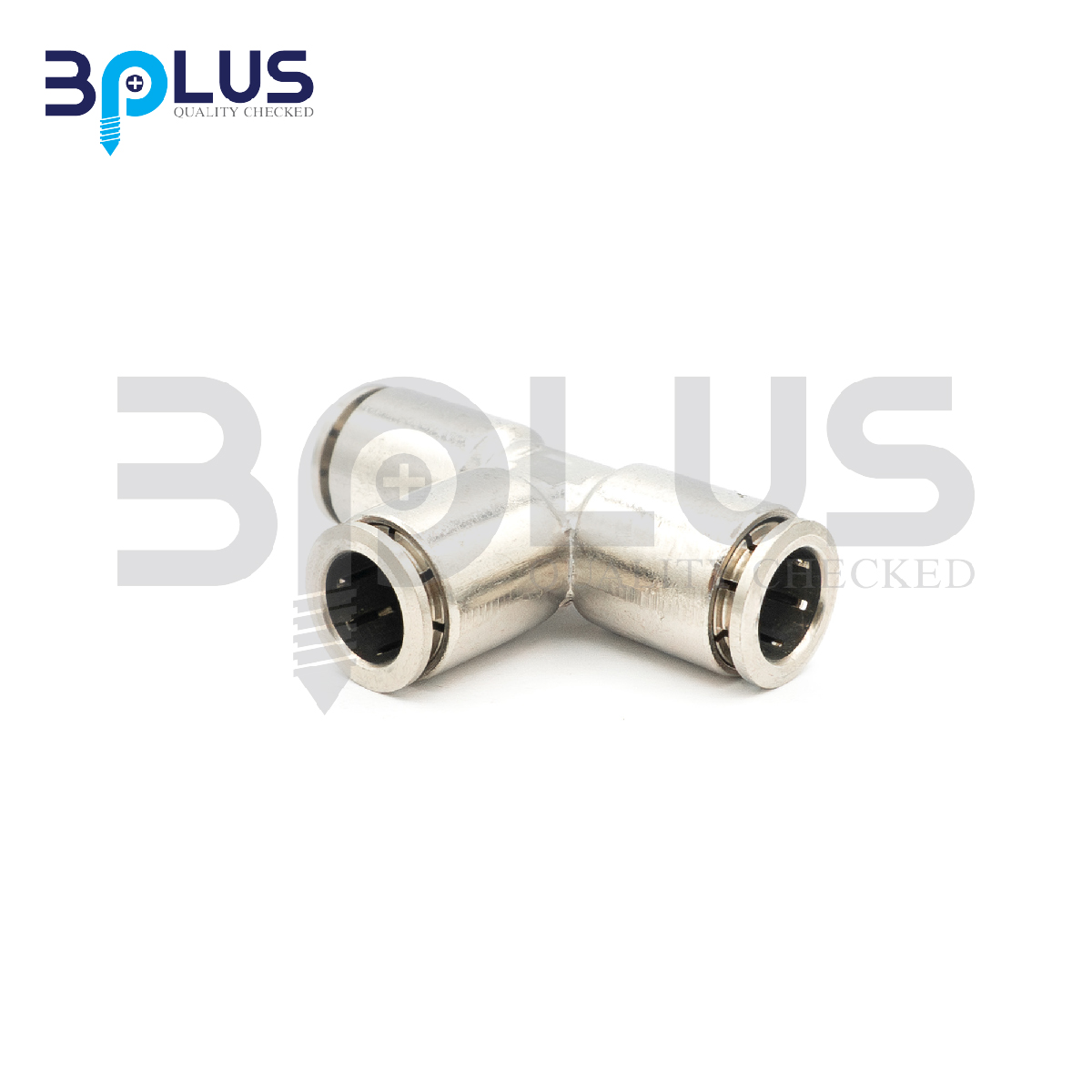 B-Plus เสียบสายลม 3 ทาง(T) ทองเหลืองชุบ YPE-10