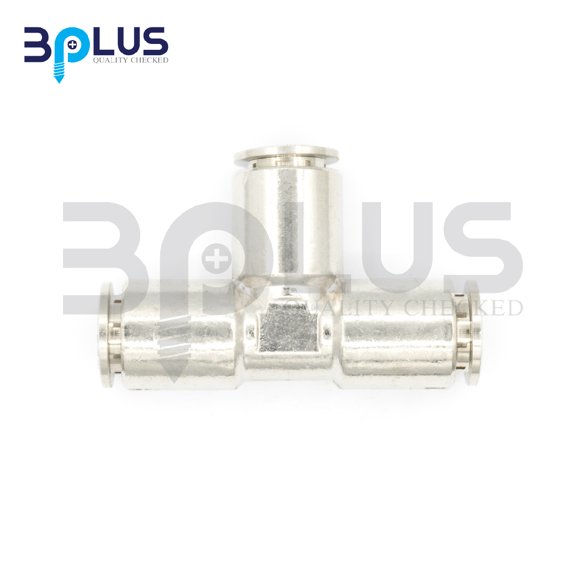 B-Plus เสียบสายลม 3 ทาง(T) ทองเหลืองชุบ YPE-10