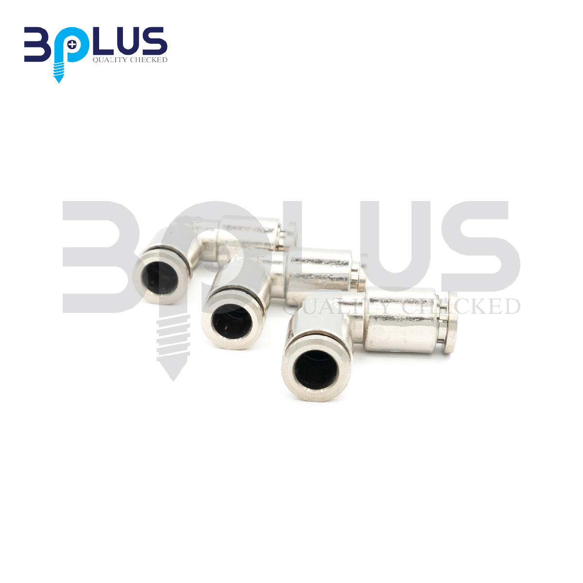 B-Plus เสียบสายลม 2 ทางตัว(V) ทองเหลืองชุบ YPV-10
