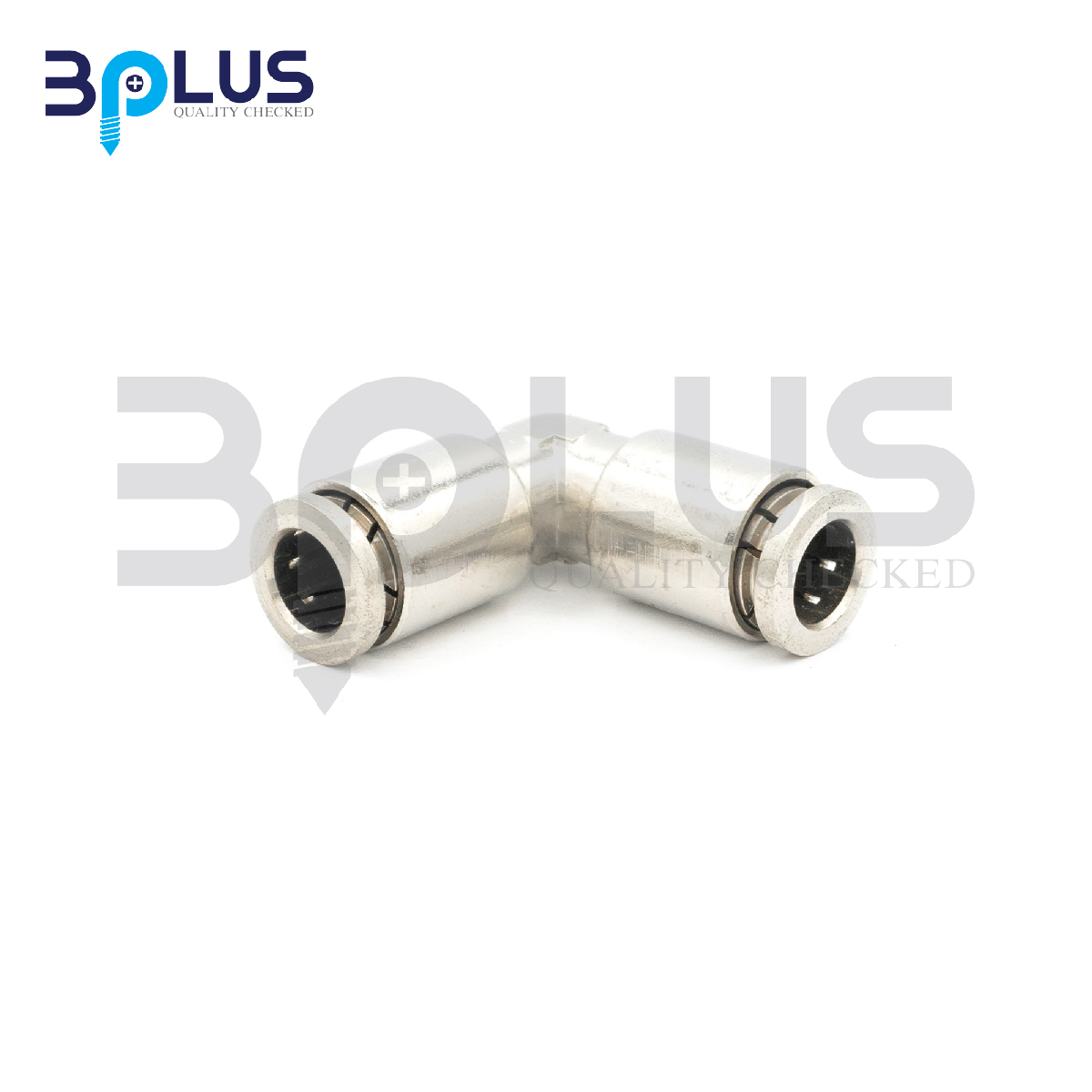 B-Plus เสียบสายลม 2 ทางตัว(V) ทองเหลืองชุบ YPV-10