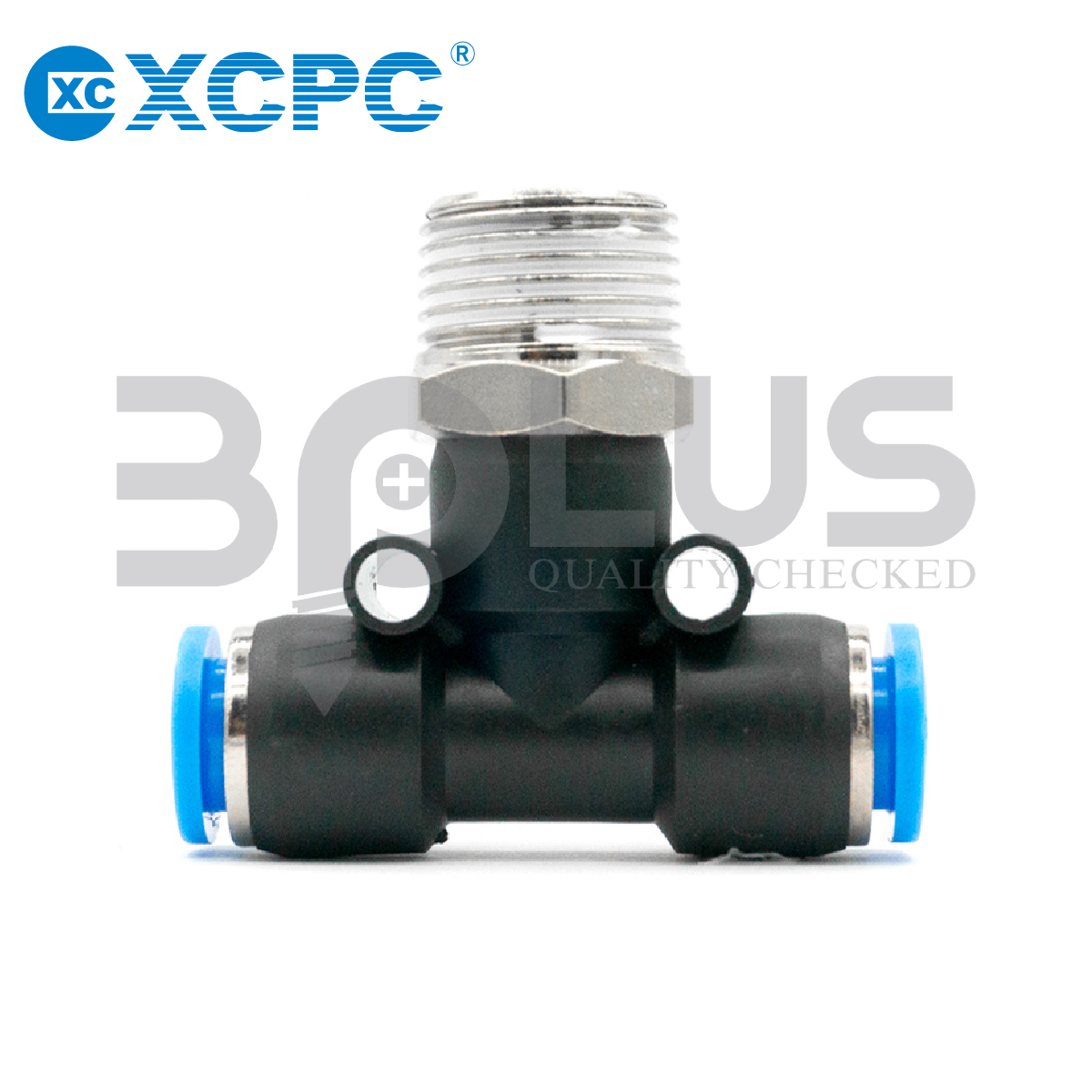 XCPC เสียบสายลม สามทางเกลียวล่าง XPB 12-03