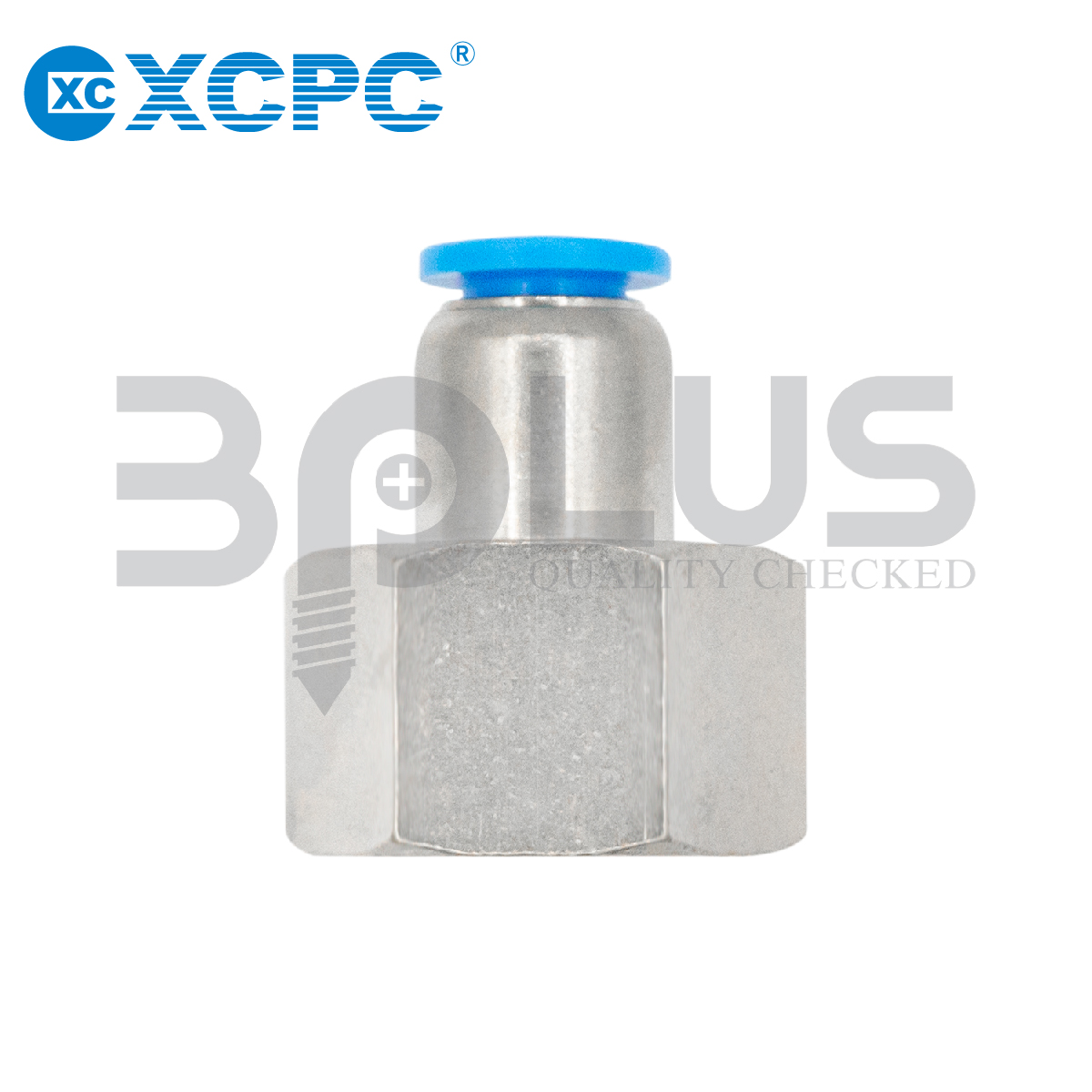 XCPC ต่อตรงเสียบสายลม เกลียวใน XPCF 12-03