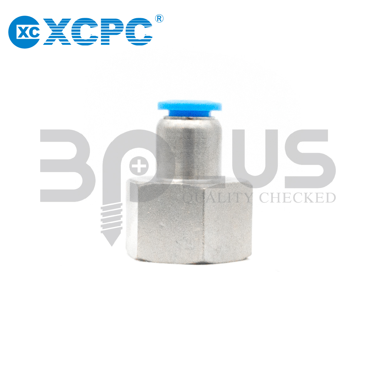 XCPC ต่อตรงเสียบสายลม เกลียวใน XPCF 12-03