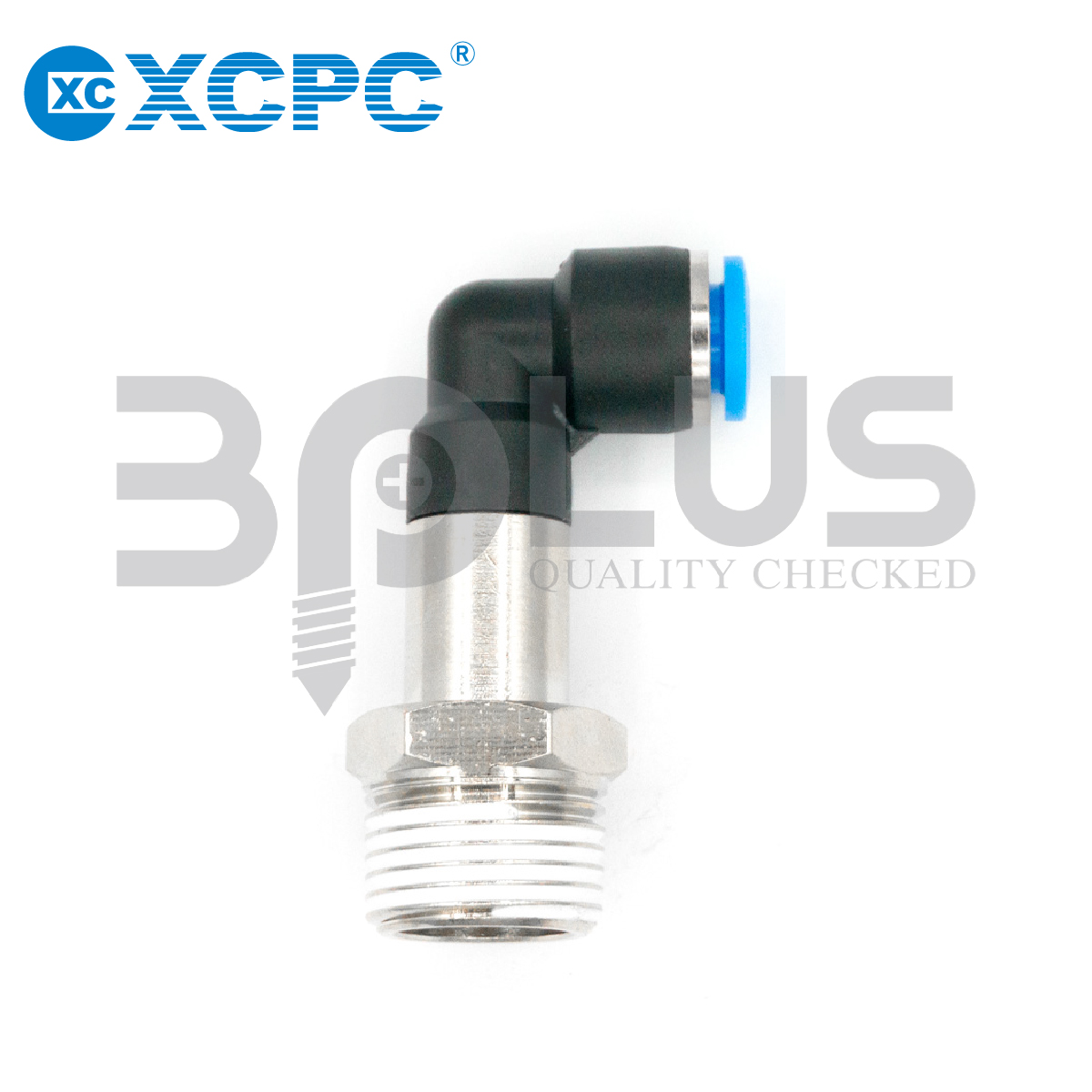 XCPC เสียบสายลมงอ เกลียวนอก XPLL 12-04