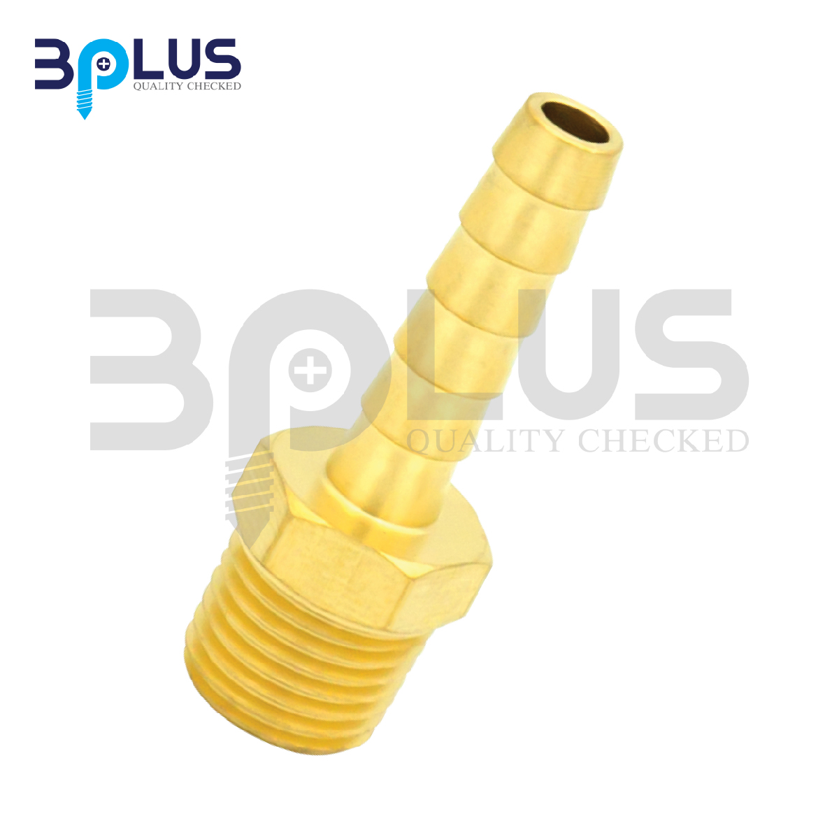 B-Plus สวมสายยางเกลียวนอก 1/2