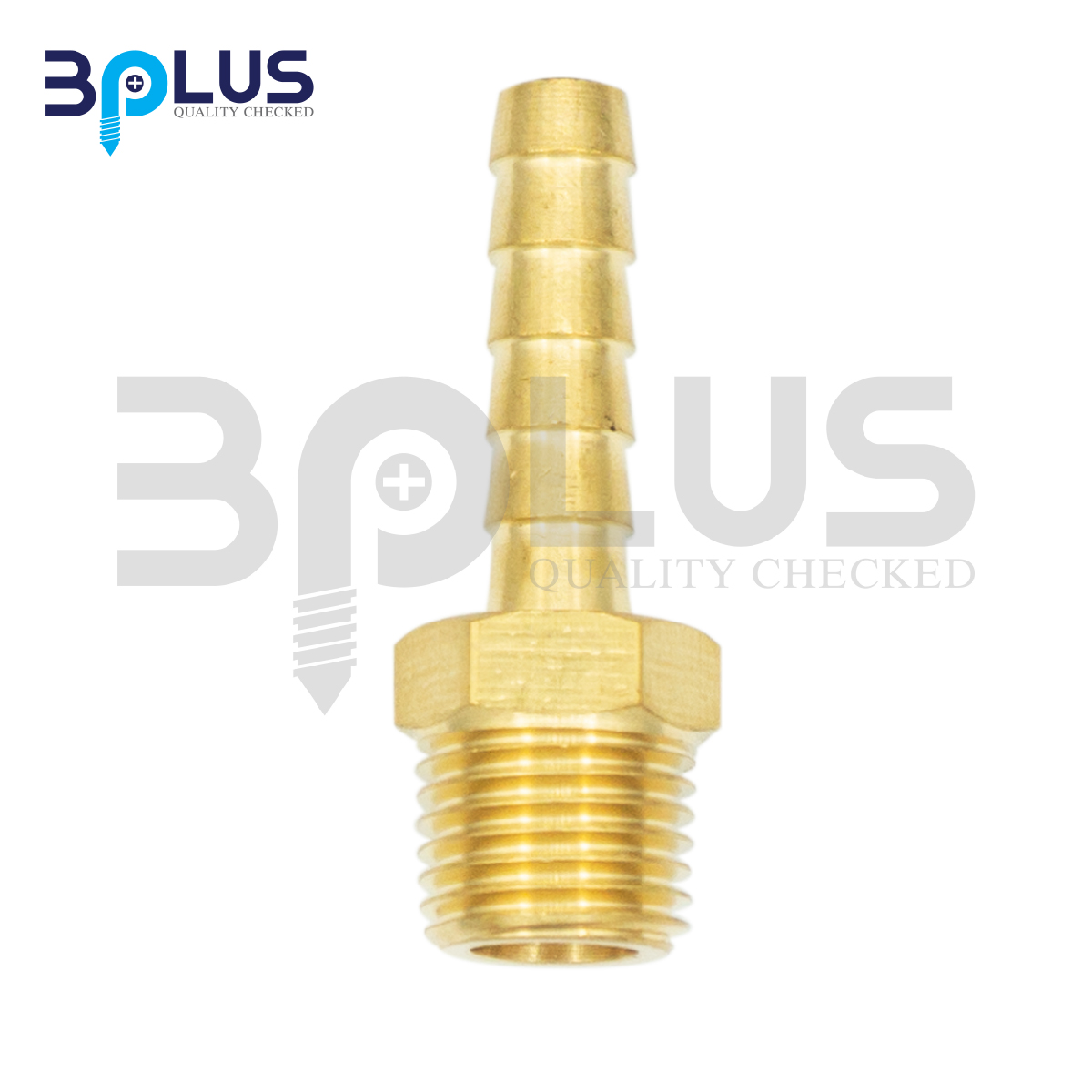 B-Plus สวมสายยางเกลียวนอก 1/2