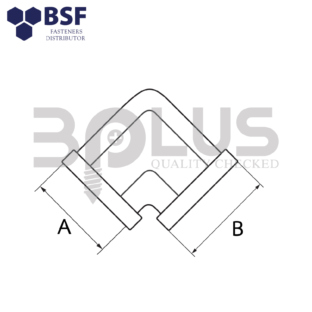 B-Plus ข้องอเกลียวใน 1/2