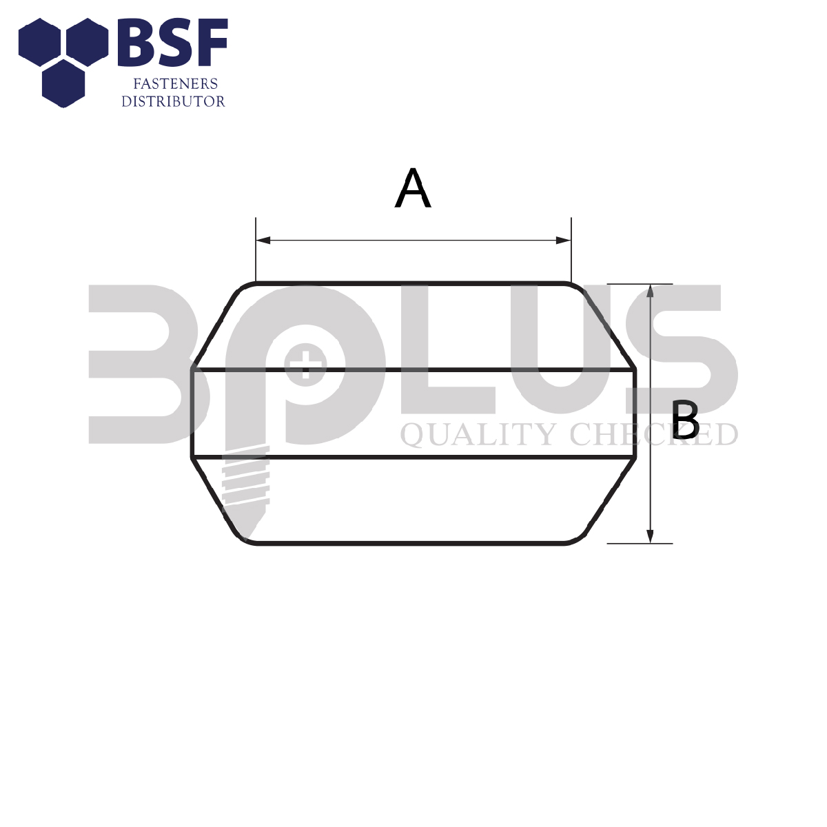 B-Plus ตาไก่ทองเหลือง 8mm