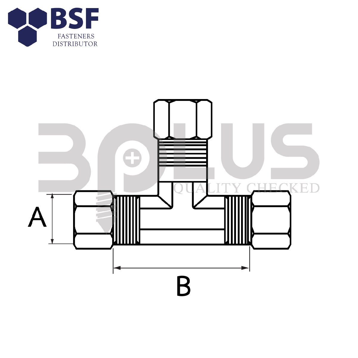 B-Plus สามทางตาไก่ 1/4