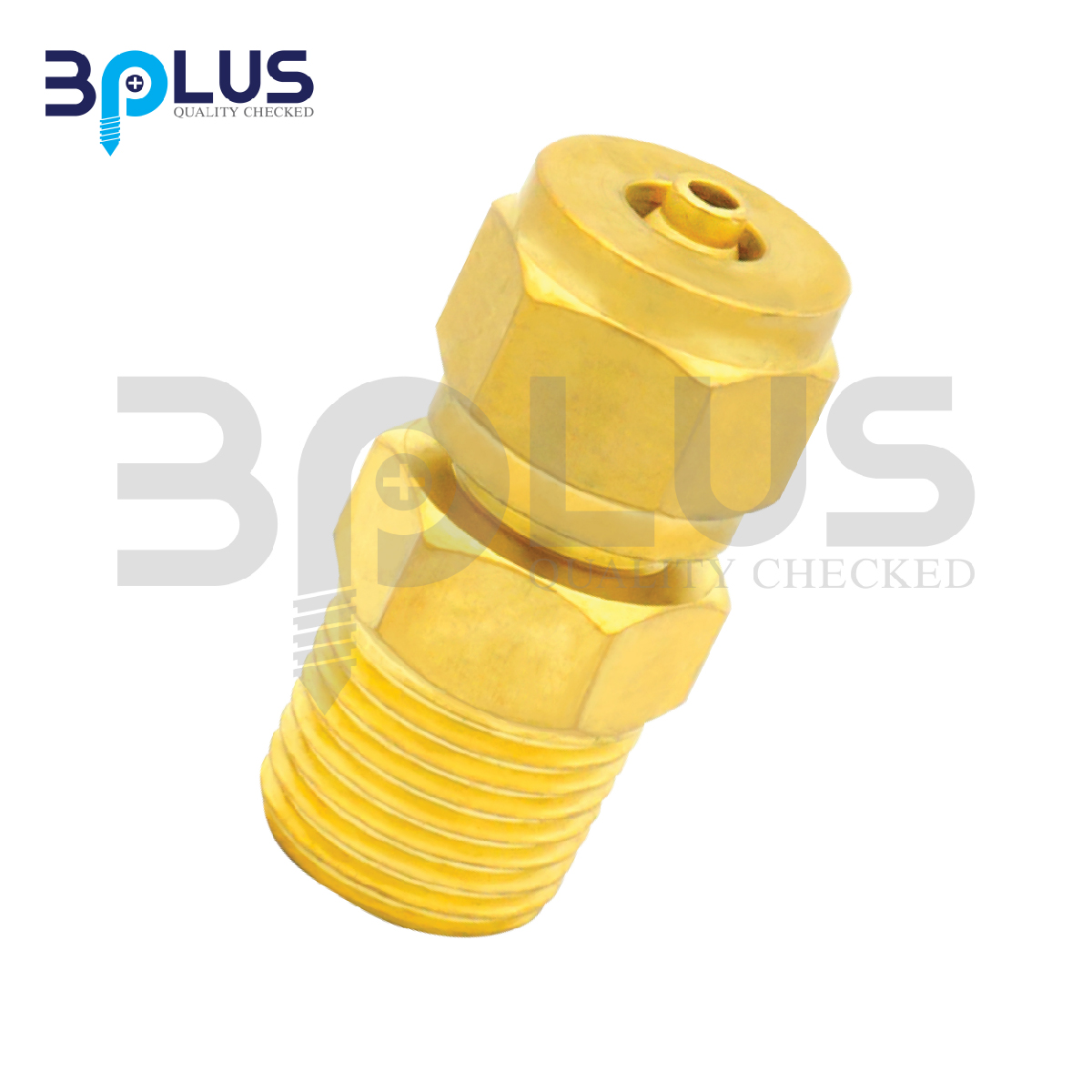 B-Plus ต่อตรงสายลมเกลียวนอก 8mm x 1/2