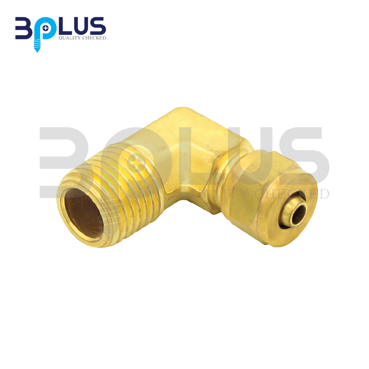 B-Plus ข้องอสายลมเกลียวนอก 12mm x 3/8
